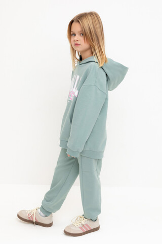 брюки  для девочки  КР 400783/голубой прибой