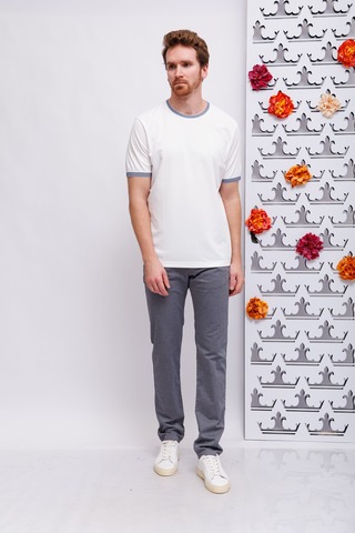 Bugatti Футболка хлопковая с трикотажной отделкой