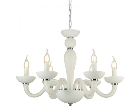 Подвесная люстра Newport ARLETTE 8646/С chrome mat.white, М0071698