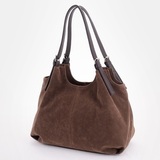 Сумка Саломея 456 эко-замша шоколад