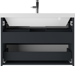 Тумба подвесная под умывальник 80 Карат Серый тауп В2