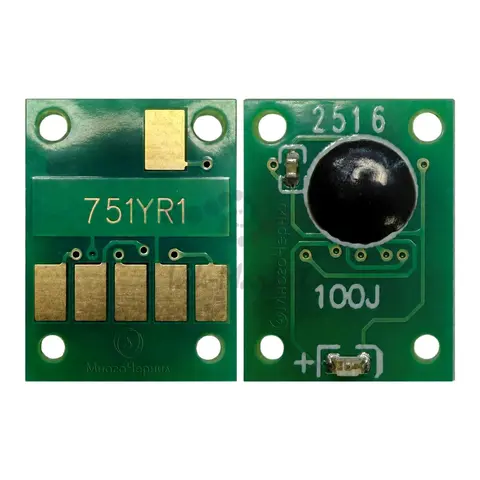 Чип для Canon PIXMA IX6870, IP8770, IP7270, IX6770, MX927, MX727, MG6670, MG6470, MG5670, MG5570, MG5470, MG7570, MG7170, MG6370 (совместимость CLI-751Y 6521B001, CLI-751Y XL 6456B001), Yellow (желтый), авто обнуляемый для картриджей, ПЗК, СНПЧ