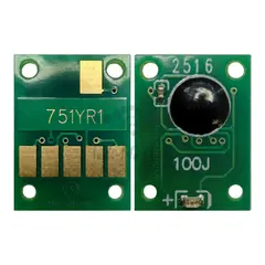 Чип для Canon PIXMA IX6870, IP8770, IP7270, IX6770, MX927, MX727, MG6670, MG6470, MG5670, MG5570, MG5470, MG7570, MG7170, MG6370 (совместимость CLI-751Y 6521B001, CLI-751Y XL 6456B001), Yellow (желтый), авто обнуляемый для картриджей, ПЗК, СНПЧ