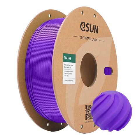 Пластик для 3D-печати eSUN PLA+HS, 1,75 мм, 1 кг, фиолетовый, PLA+HS175Z1Y1