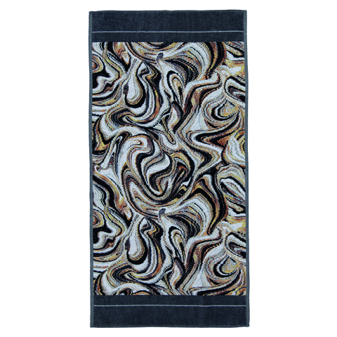 Полотенце 50x100 Feiler Murano Nero 215 slate grey серое сланцевое