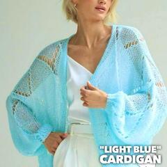 Марафон по вязанию кардигана спицами "Light Blue"