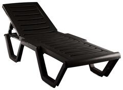 Лежак Атлант арт.4381-GS, пластик (шоколад)