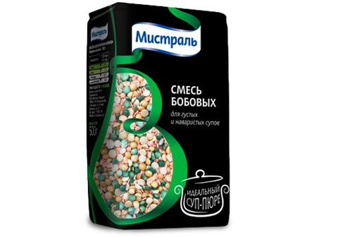 Смесь бобовых для густых и наваристых супов Мистраль, 500г