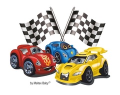 Ванночка детская 100 см Cars (красный)