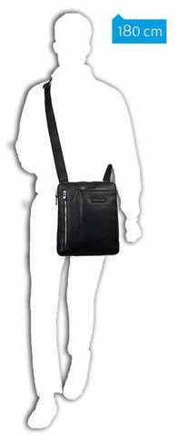 Сумка Piquadro Modus, чёрный, кожа натуральная (CA1816MO/N)