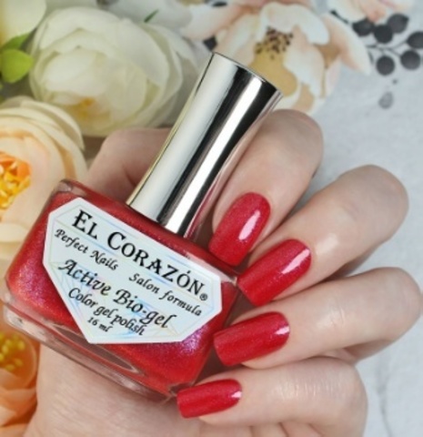 El Corazon 423/2038 active Bio-gel Shimmer красно-малиновый