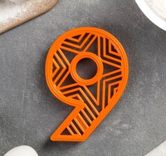 Форма для вырезки теста "Цифра 9" высота 10см