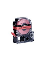 Кассета с лентой S'OK by Sakura Printing C53S655002 (LK-5RBP) для Epson  LW400, LW700, LW600P, LW1000P, K400, Z700, Z800, черный на красном, 18мм, 8м, пастельная