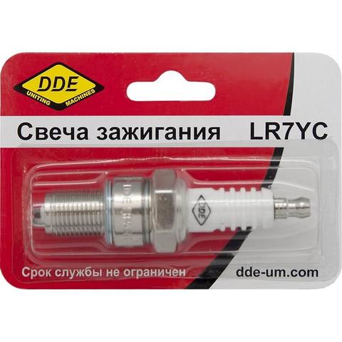 Свеча зажигания DDE - LR7YC (Champion RN11YC4, Bosch WR8DCX, NGK BPR7ES)  