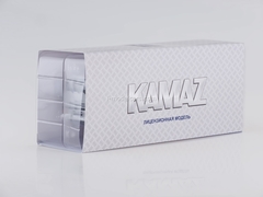 KAMAZ-65117 flatbed truck silver-dark-green 1:43 PAO KAMAZ