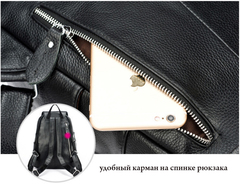 Женский кожаный рюкзак Zency Black