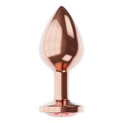 Пробка цвета розового золота с малиновым кристаллом Diamond Ruby Shine S - 7,2 см. - 