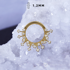 Кликер Effulgent Crystal PVD Yellow 1.2мм