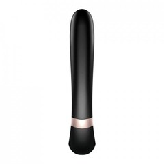 Смарт вибратор кролик с подогревом Satisfyer Heat Wave Connect App черный