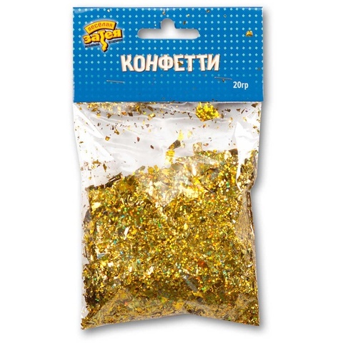 Конфетти Слюда/Крошка фольга, Голография, Золото, 20 г