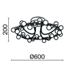 Потолочный светильник Maytoni Tessara MOD081CL-L36G3K