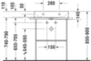 Раковина мебельная Duravit DuraSquare 2353600070