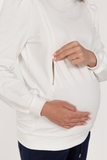 Свитшот для беременных и кормящих 11699 молочный