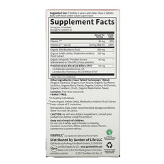Garden of Life, Dr. Formulated Brain Health, внимание и концентрация для детей, вкус арбуза и ягод, 60 вкусных жевательных таблеток