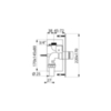Delabie 761627 TEMPOFLUX (унитаз) M3/4" встр. за пластиной из нержав. стали 220х170 ~ 7 сек
