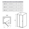 Дверь душевая распашная в нишу 120х195 см Ravak Chrome CSD2-120 0QVGCC00Z1