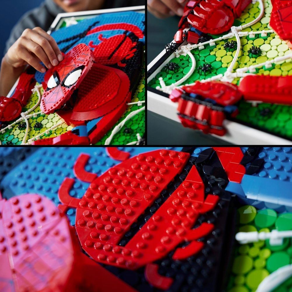 Раскраска Лего человек паук — распечатать для детей