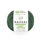 Пряжа Gazzal Organic Baby Cotton 427 темная лазурь