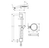 Hansgrohe Raindance Select S 27944000 Душевой гарнитур (хром)