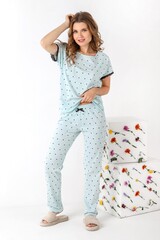 Пижама Джуди-3 Виотекс ГОЛУБОЙ