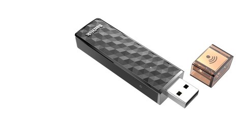 SanDisk Connect Wireless Stick 128GB USB + WiFi (SDWS4-128G-G46) - флешка