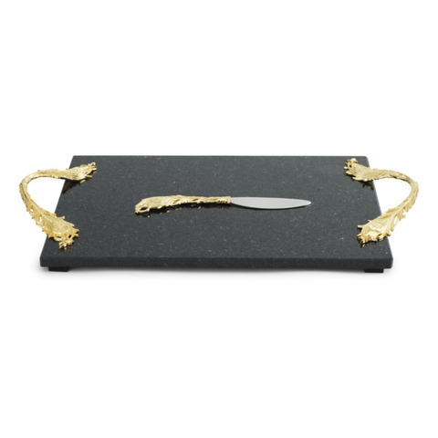 Доска для сыра с ножом 46х25см Michael Aram Перья