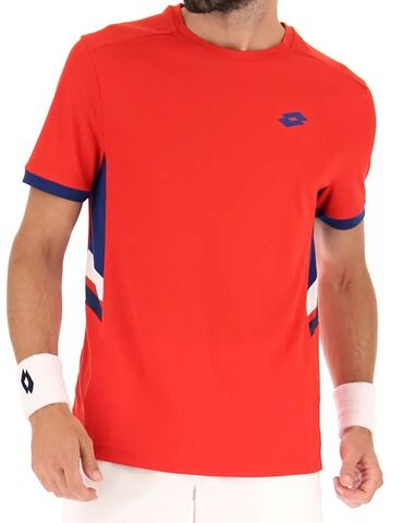Теннисная футболка Lotto Squadra III T-Shirt - flame red