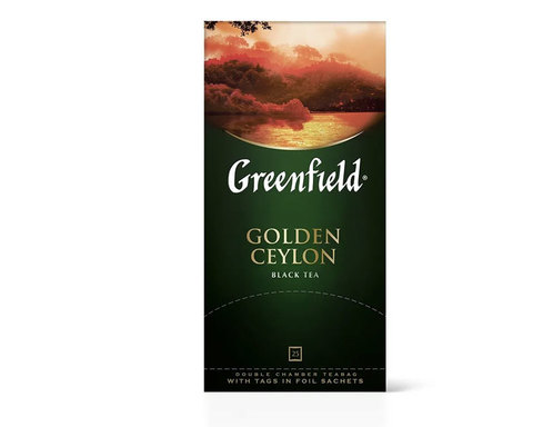 купить Чай черный в пакетиках из фольги Greenfield Golden Ceylon, 25 пак/уп