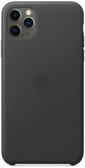 Чехол для телефона Apple iPhone 11 Pro Max Leather Case Black (MX0E2ZM/A)