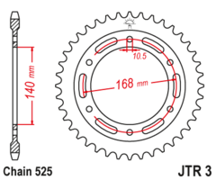 Звезда ведомая JTR3 42ZBK