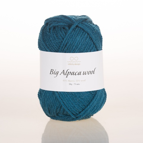 Пряжа Infinity Big Alpaca Wool 6554 петроль