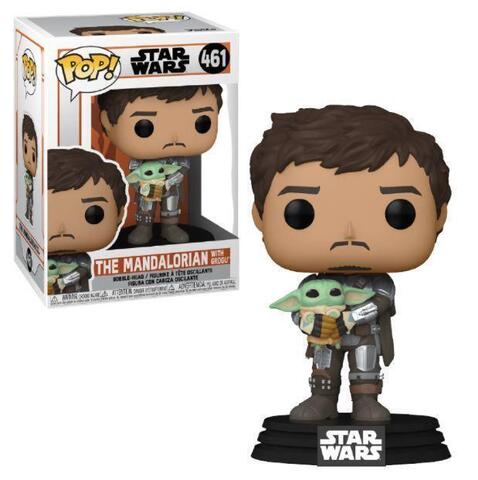 Funko POP! Star Wars. The Mandalorian: Mandalorian with Grogu (461)