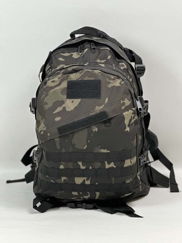 Рюкзак тактический Patriot 40 л Cordura 600D Черный мультикам