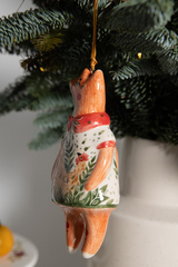 Керамическая елочная игрушка 