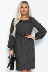 Платье Шарли (черно-бежевое) П12362-18 LT Collection