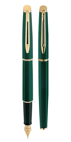 Ручка перьевая Waterman Hemisphere Lacquer Green GT, F (S0039700)