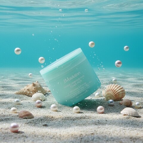 ТОНЕР-ПЭДЫ ДЛЯ УВЛАЖНЕНИЯ И ОСВЕТЛЕНИЯ КОЖИ, JMSOLUTION MARINE LUMINOUS PEARL TONER PADS, 100 шт