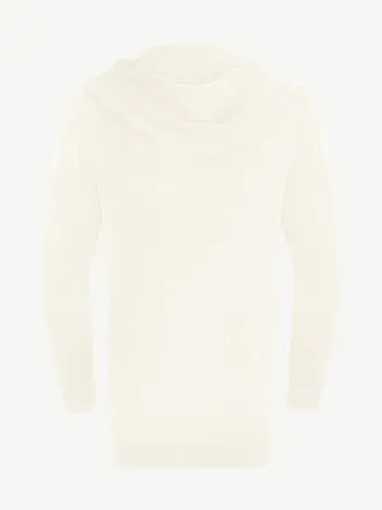 Кардиган с капюшоном из мягкой шерсти