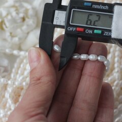 Жемчуг натуральный речной, рис, 5-6,5 мм, 1 нить, Ж020