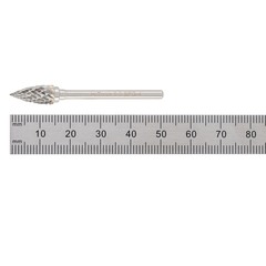 Бор-фреза твердосплавная G(SPG) 6,0x13x38x3мм HM H-Tools 116080HT